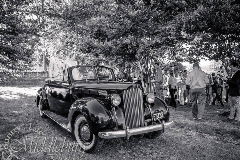 Arriving at the reception