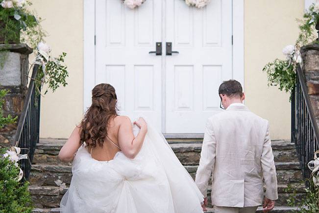 Walking up to the hall