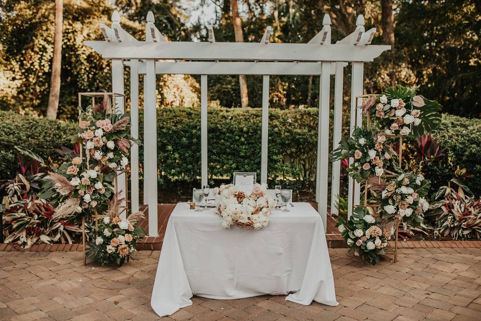 Sweetheart Table Backdrops