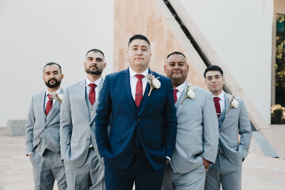 Usiel & his groomsmen