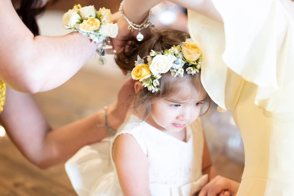 Flower girl halo