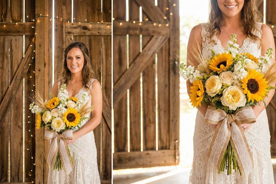 Bridal-bouquet-summer-garden