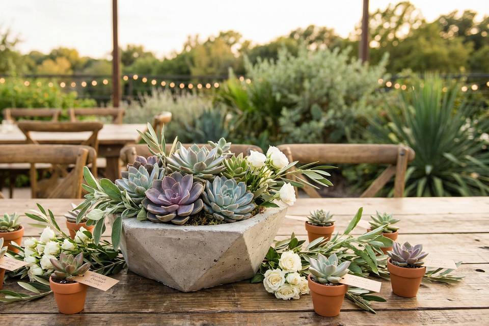 Centerpiece-rustic-wood-box