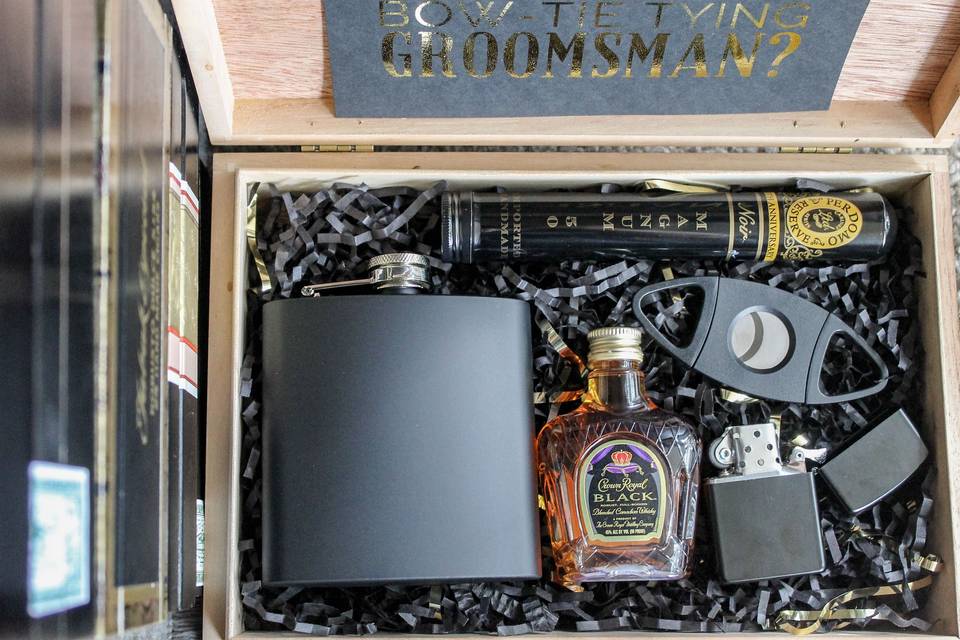 Best Man/Groomsman Gift Box - Black