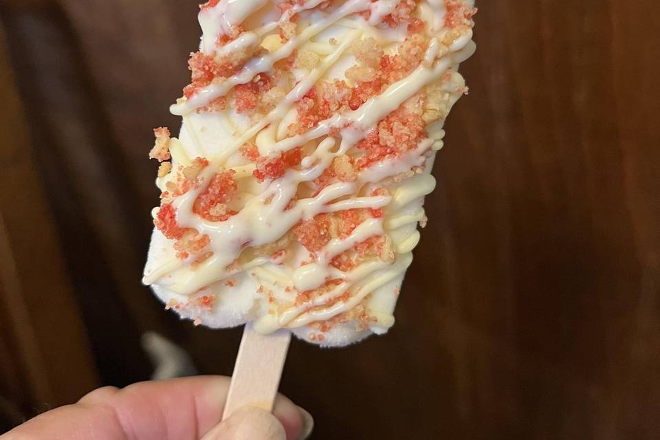 Strawberry Crunch topping
