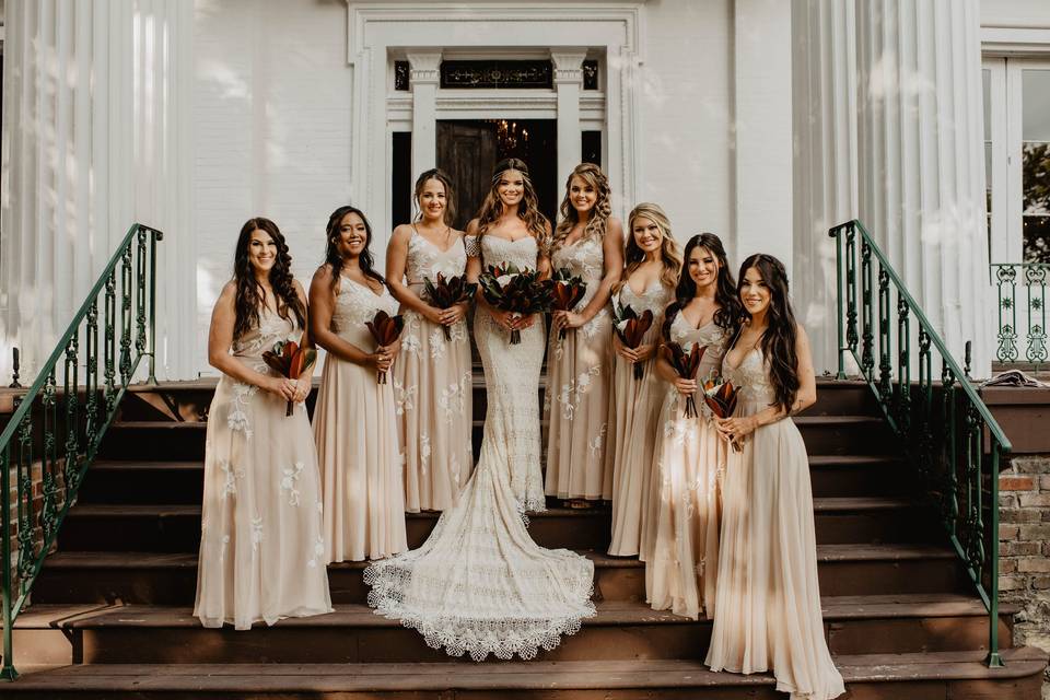 Beautiful bridal party