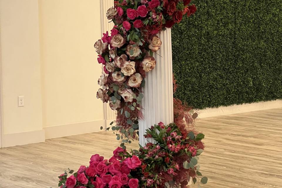 Floral Column Wrap