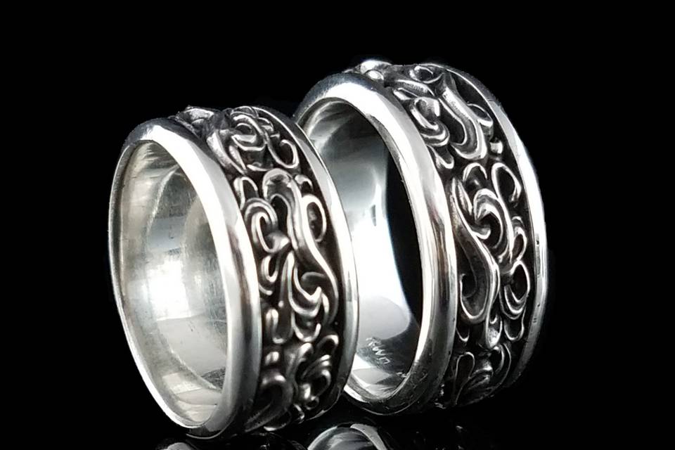 Cascade in Antique Sterling Silver