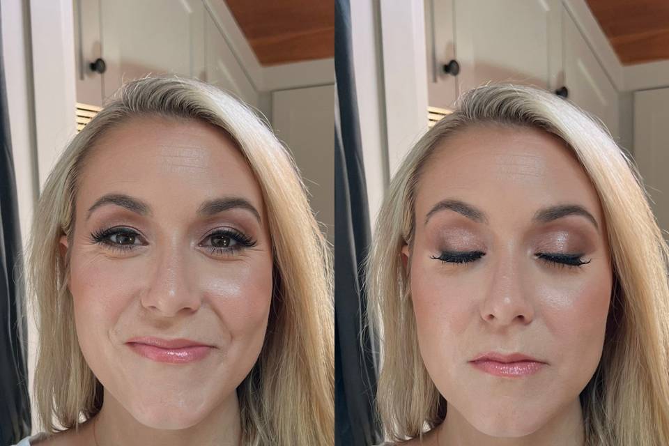Champagne eyes (BEFORE & AFTER