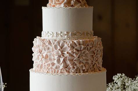 White rose decorations