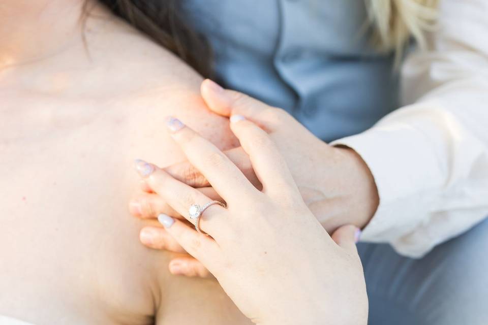 Lesbian engagement session