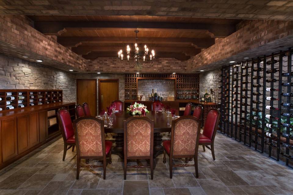 Cozy wine room