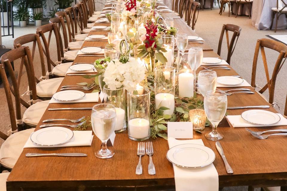 Reception setup