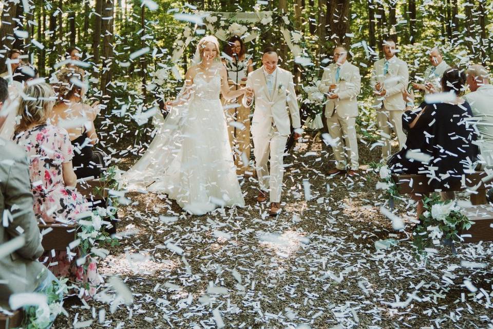 Confetti exit