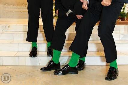 They all wore green socks for luck . . .