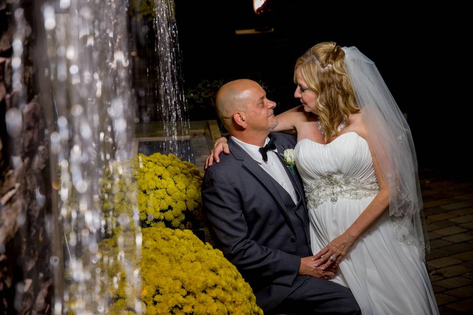 Outdoor photo by water feature