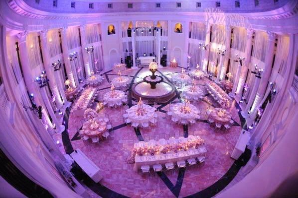 Reception area set-up