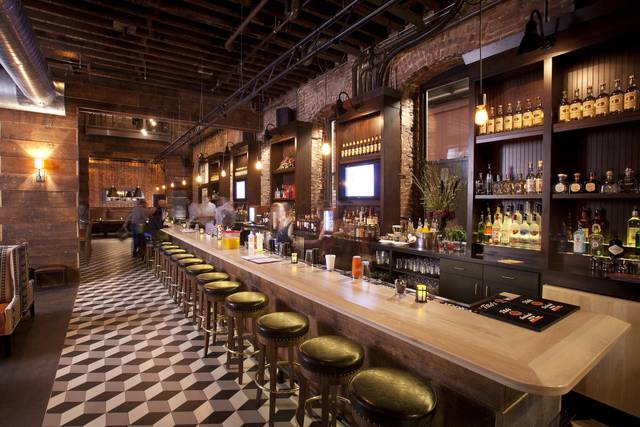 Contemporary cocktail bar