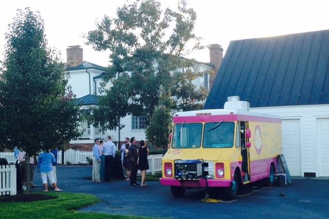 Guests' at the Mouth wide  food truck