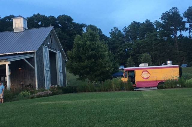 Mouth Wide Open food truck and the barn