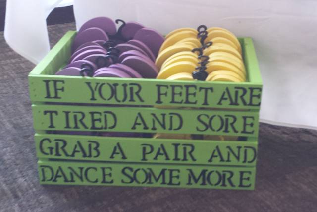 Great idea for tired feet - loose the heels!