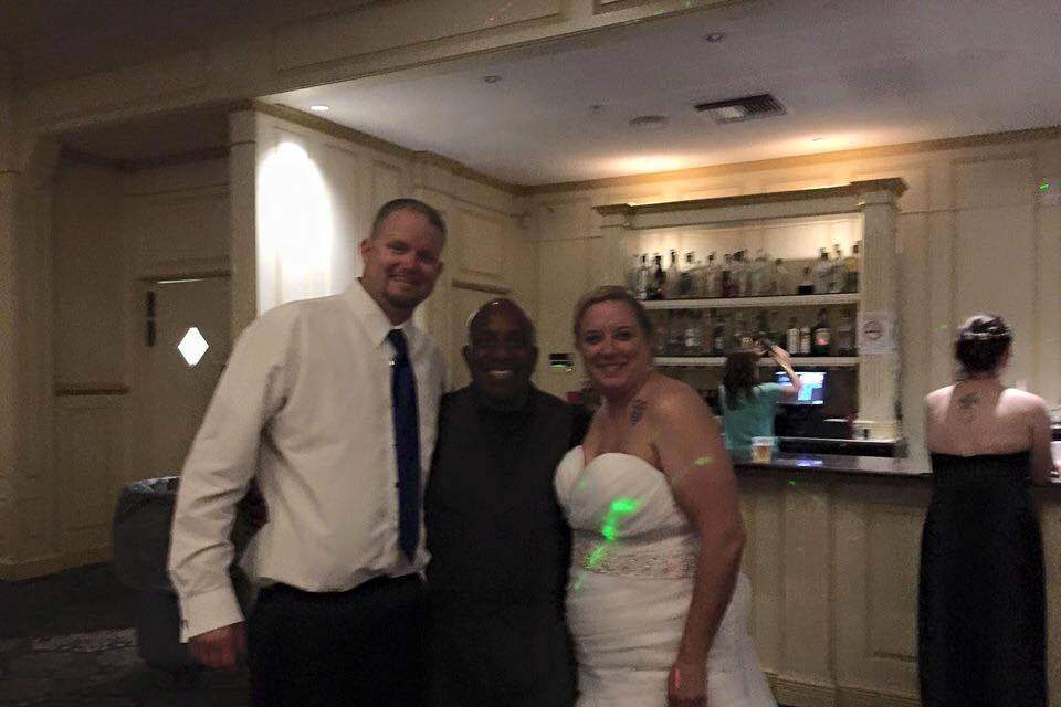 The couple with the DJ