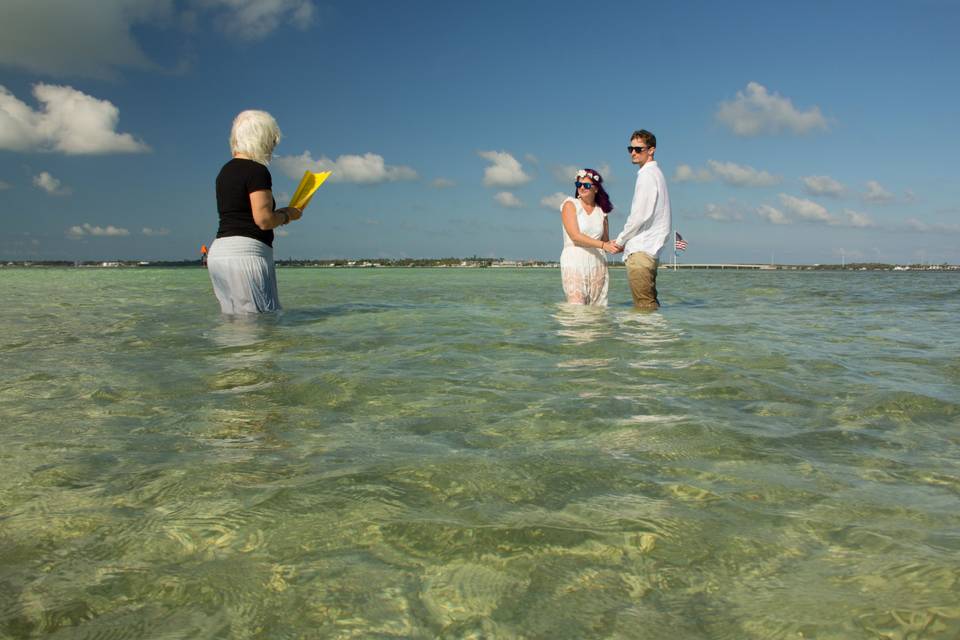 Sandbar Ceremony!