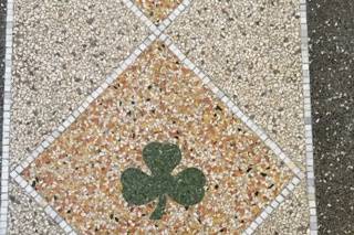 Marble Floor with Shamrocks