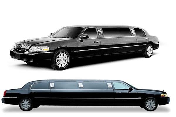 Black Lincoln Town Car Stretch