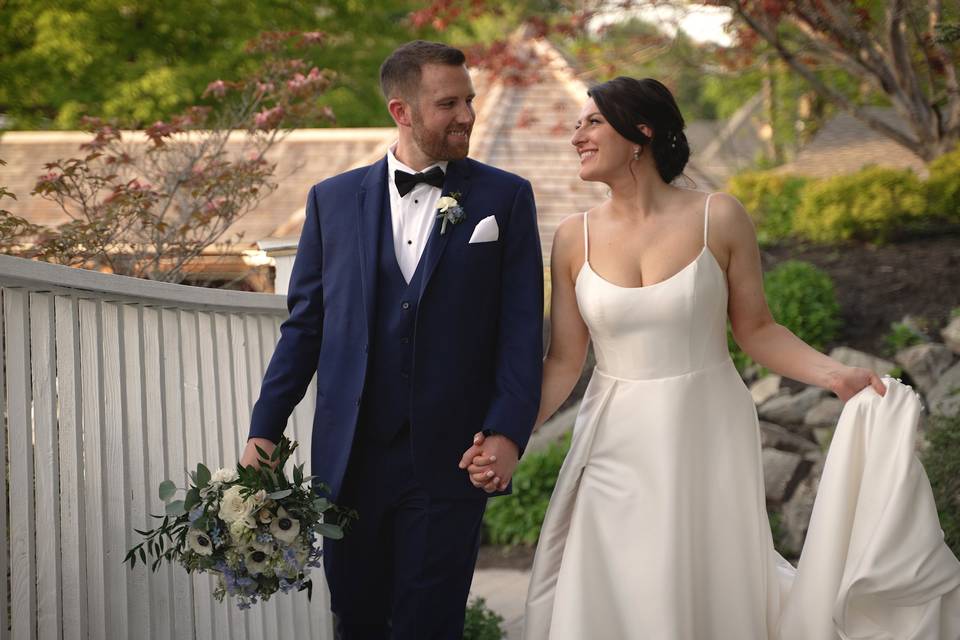 Taking a Wedding Stroll