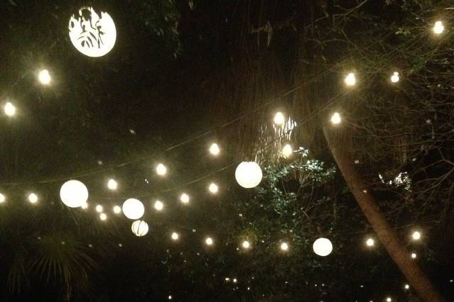 Dance under the stars...and garden lights