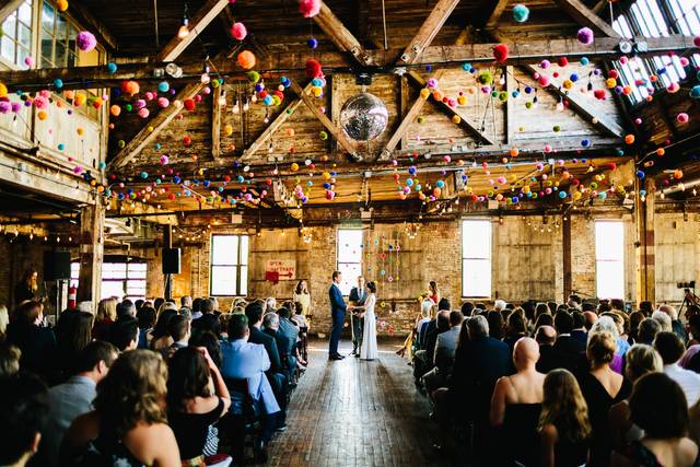 Indoor wedding ceremony