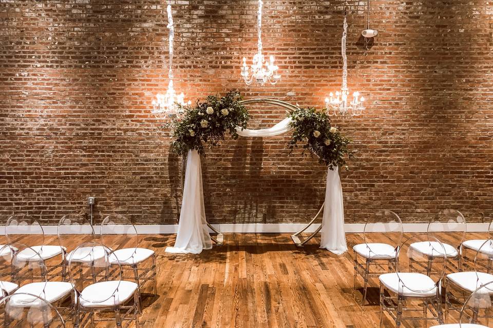 Wedding ceremony backdrop