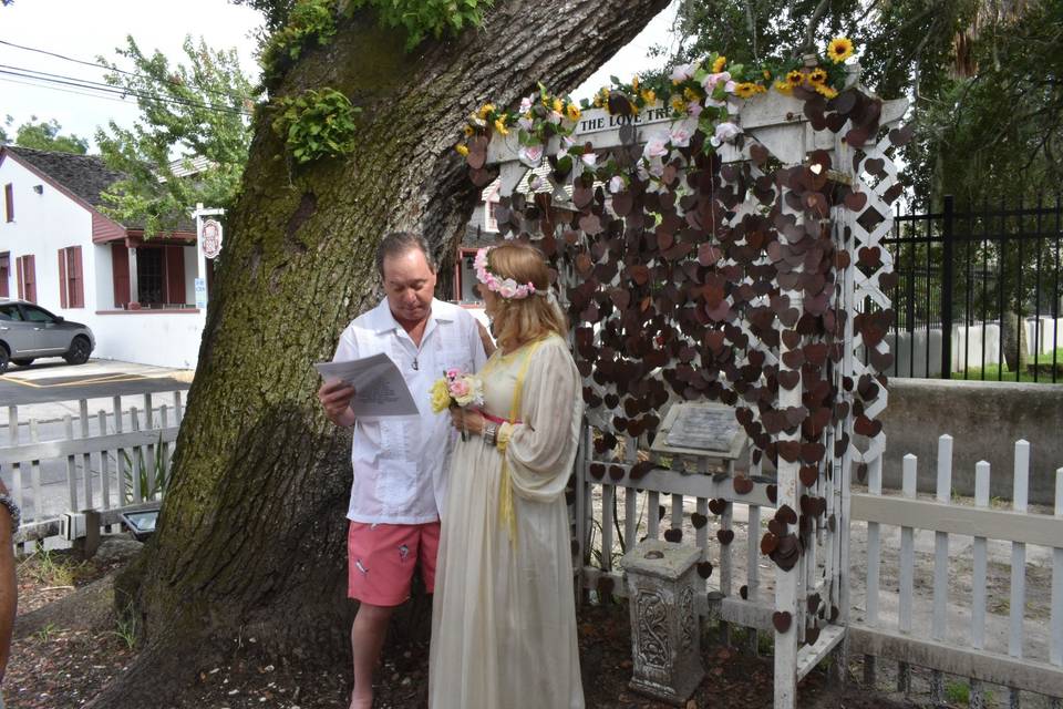 Reading our vows