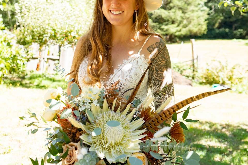 King Protea Boho Bouquet