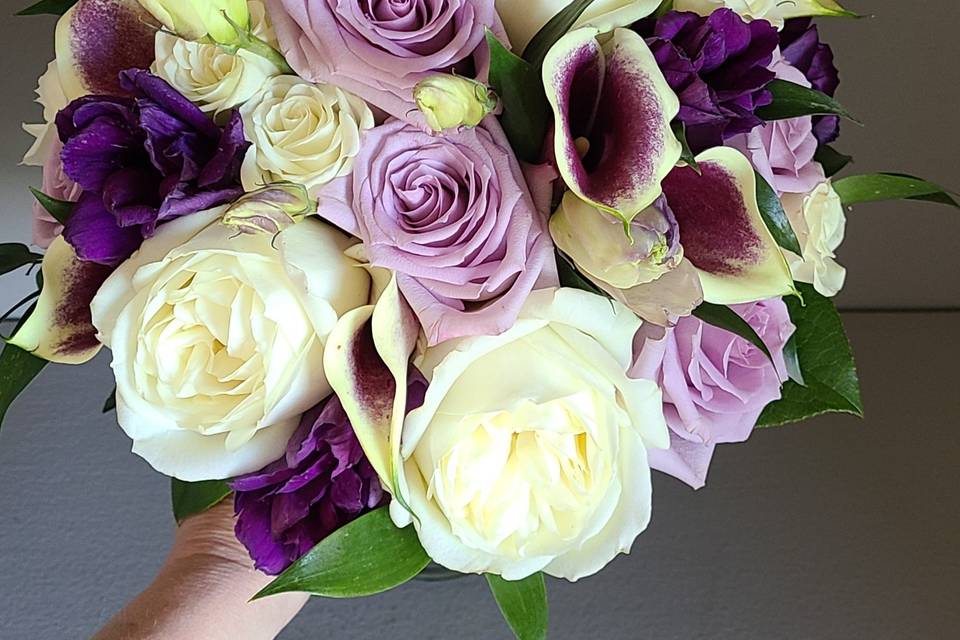 Plum and White Bouquet