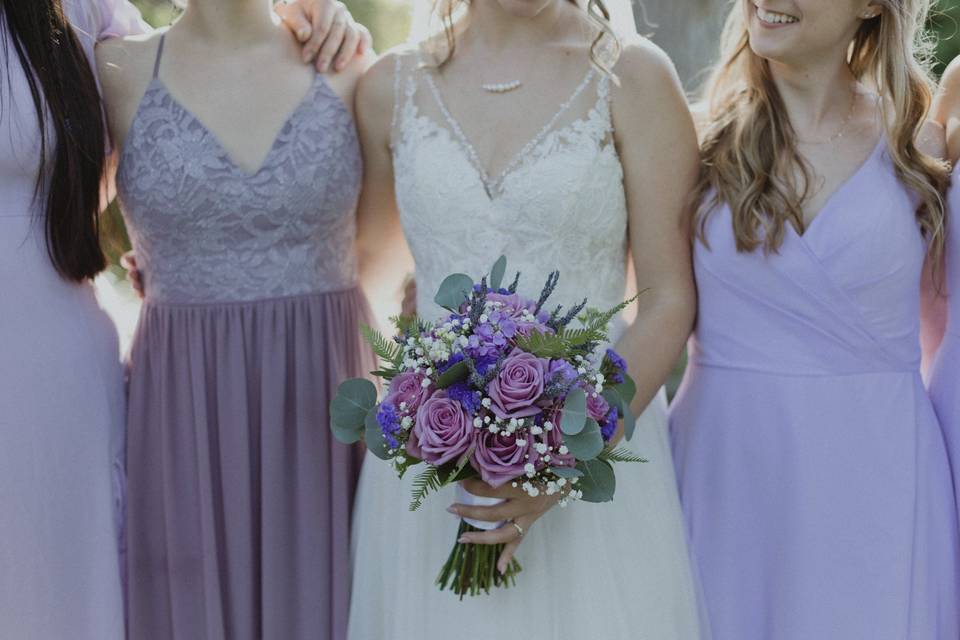 Purple and lavender wedding