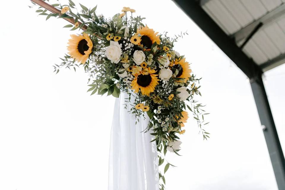 Sunflower Ceremony Flowers