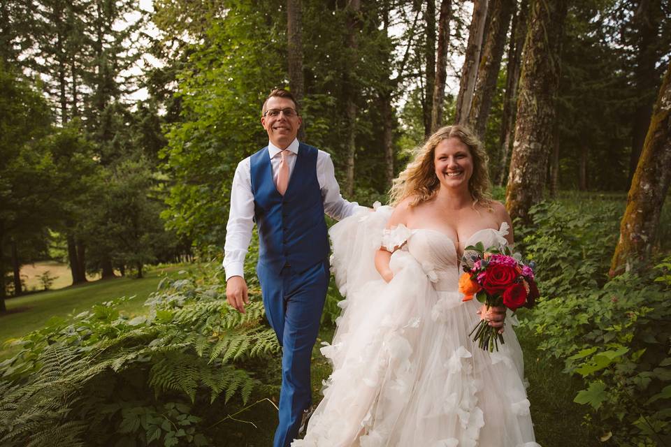 Bridal Veil Lakes wedding