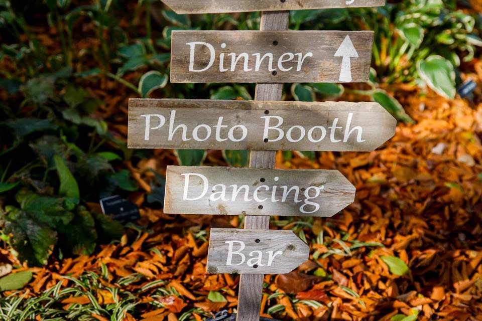 Wedding signage