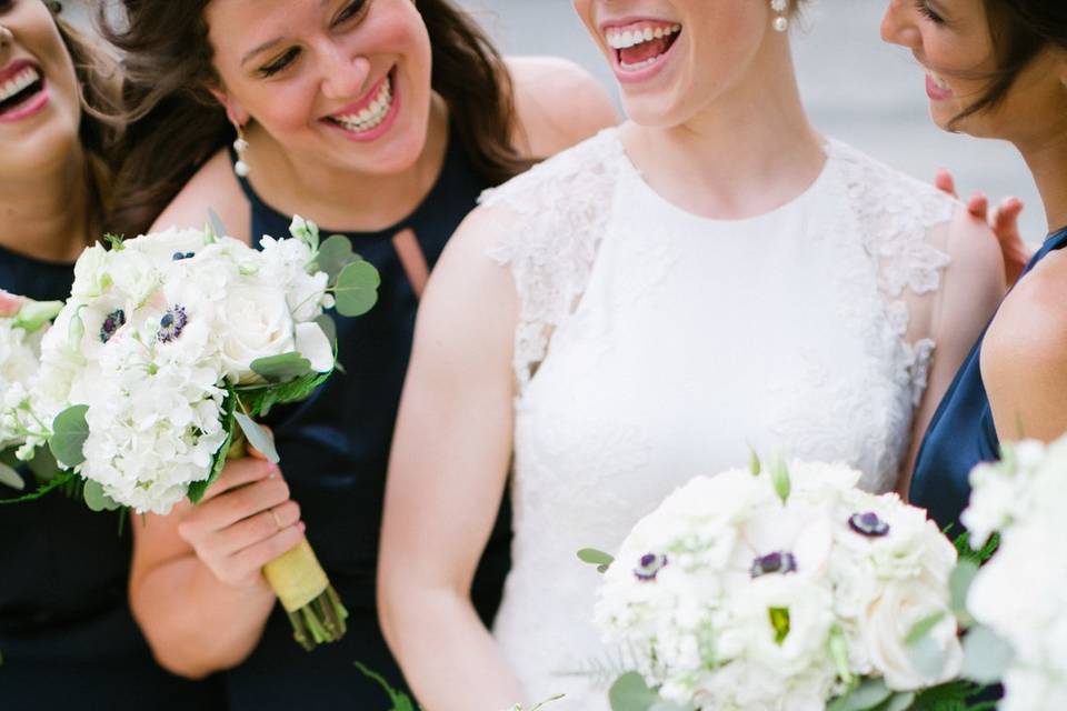 Bridal party bouquets