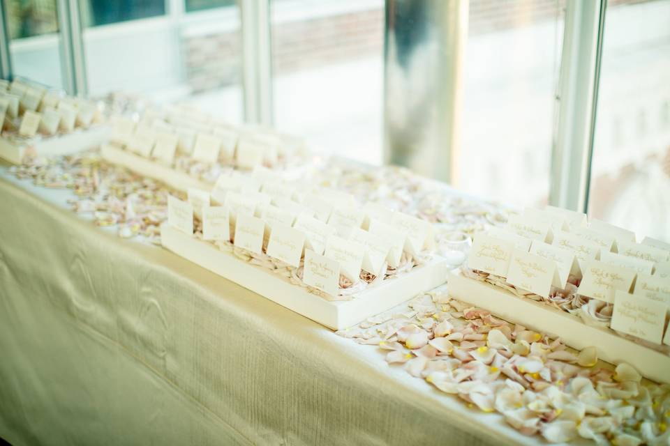 Escort card table