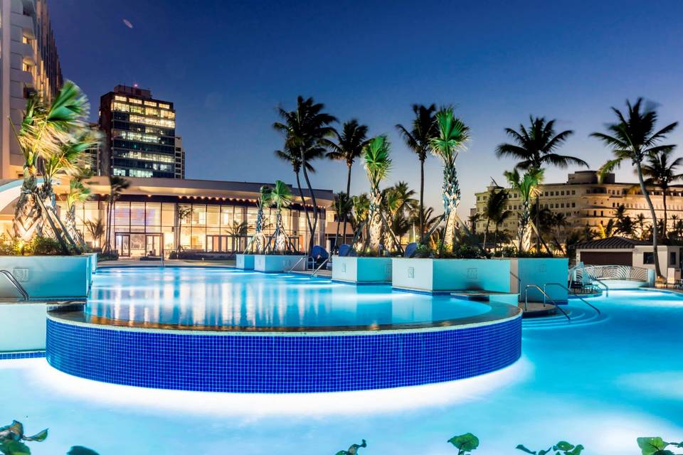 Caribe Hilton Pool Area