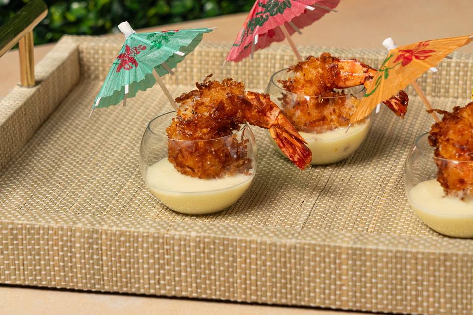 Piña Colada Coconut Shrimp
