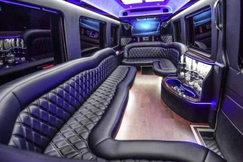 Party bus interior