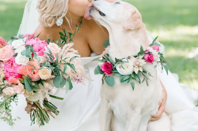 Fur baby bridesmaid