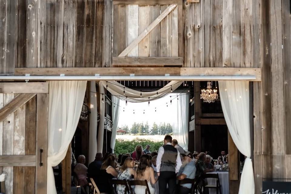 Barn from patio view