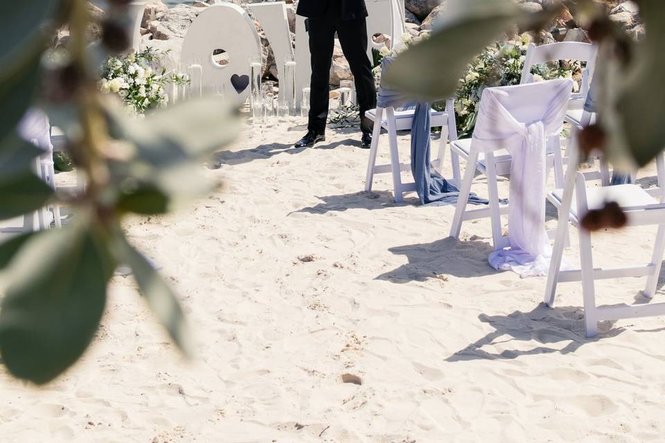 Groom waiting for bride