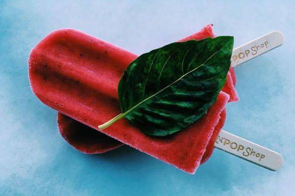 Raspberry popsicles