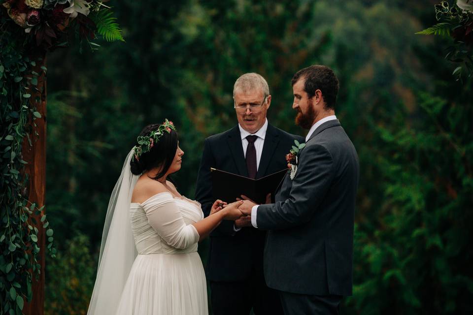 Olympic Peninsula wedding